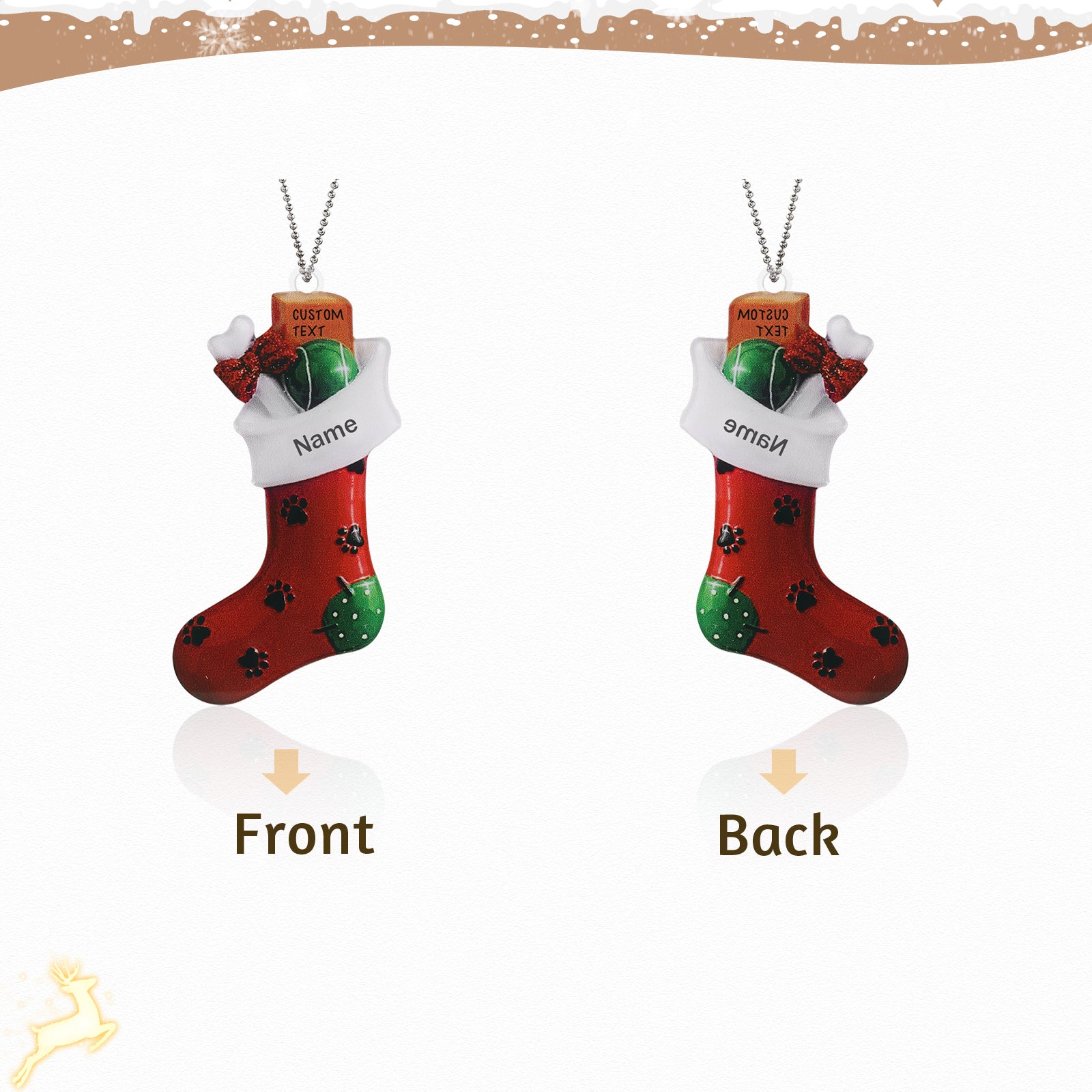 Personalised Christmas Ornament - handmade