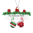Personalised Family Gloves Christmas Ornament - handmade