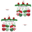 Personalised Family Gloves Christmas Ornament - handmade