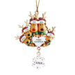 Personalised Elk Christmas Ornament - handmade