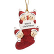 Personalised Christmas Sock Ornament - handmade
