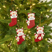 Personalised Christmas Sock Ornament - handmade