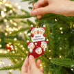 Personalised Christmas Sock Ornament - handmade