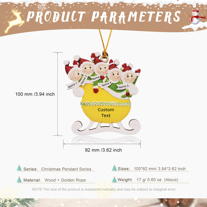 Personalised Christmas Ornament - handmade