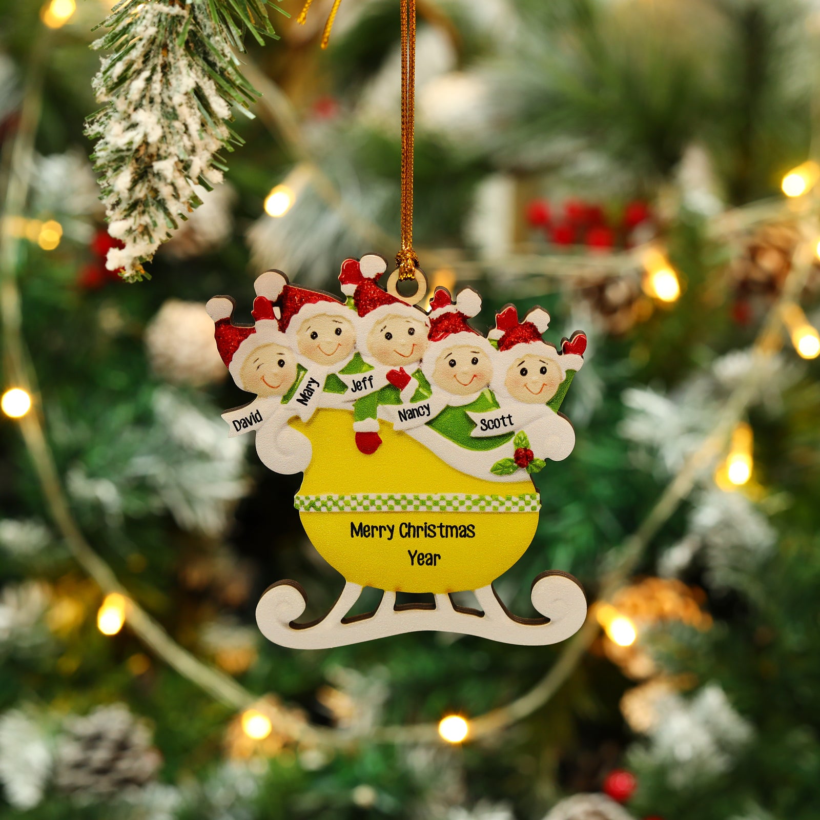 Personalised Christmas Ornament - handmade