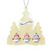 Personalised Snowman Christmas Ornament - handmade
