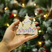 Personalised Snowman Christmas Ornament - handmade