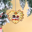 Personalised Heart Snowman Christmas Ornament - handmade