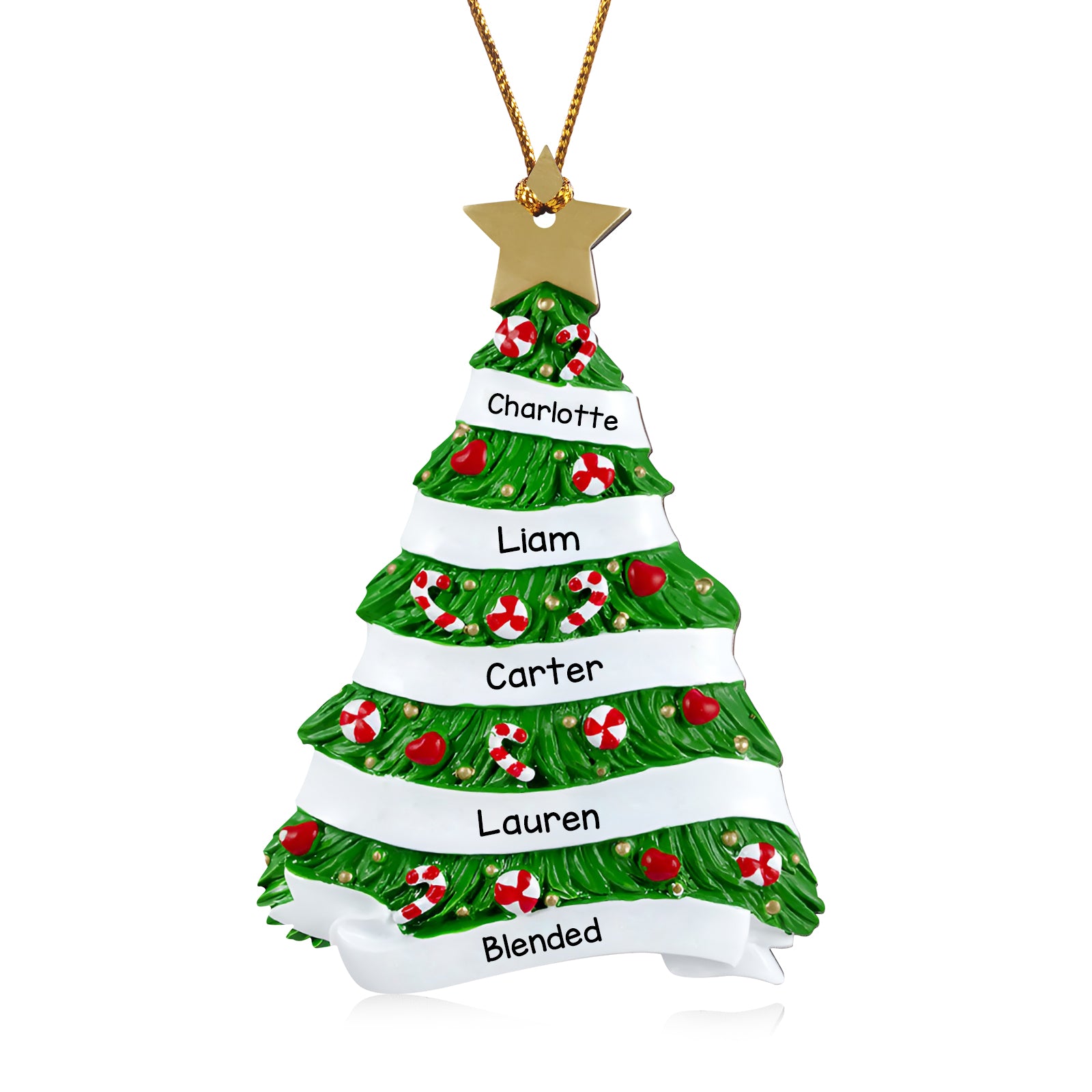 Personalised Christmas Name Ornament - handmade