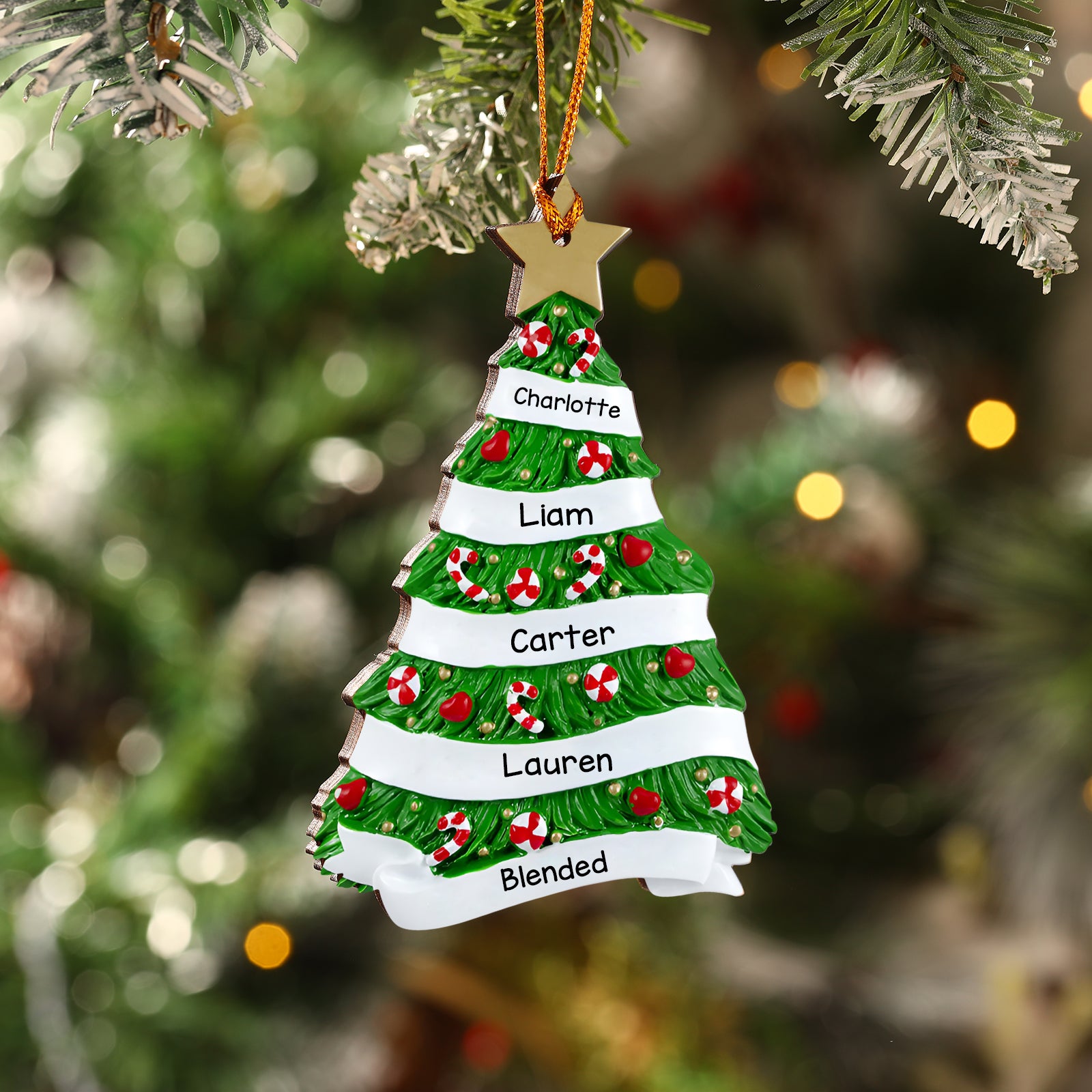 Personalised Christmas Name Ornament - handmade