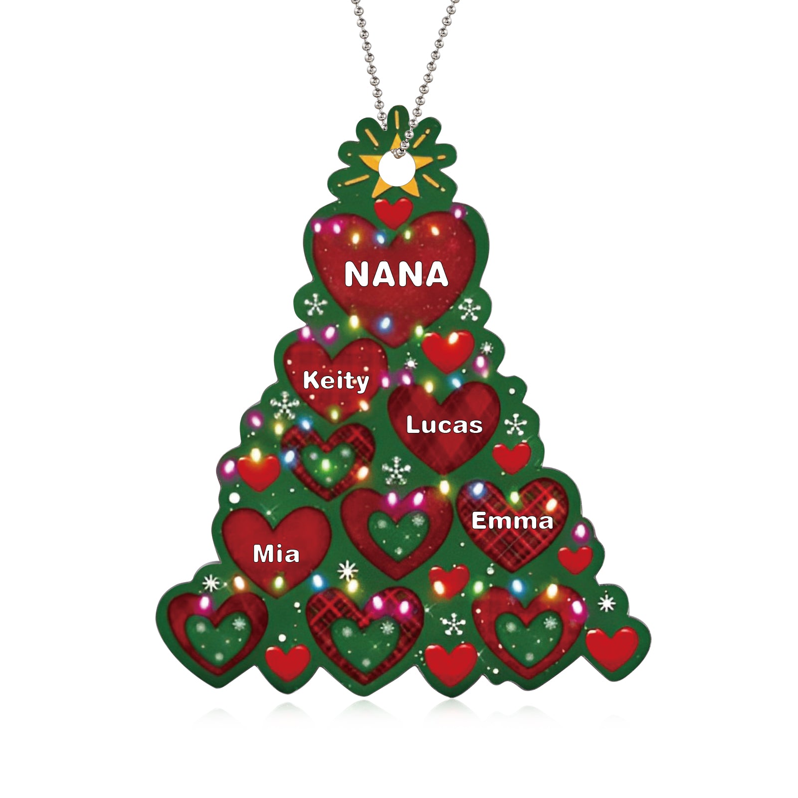 Personalised Christmas Name Ornament - handmade