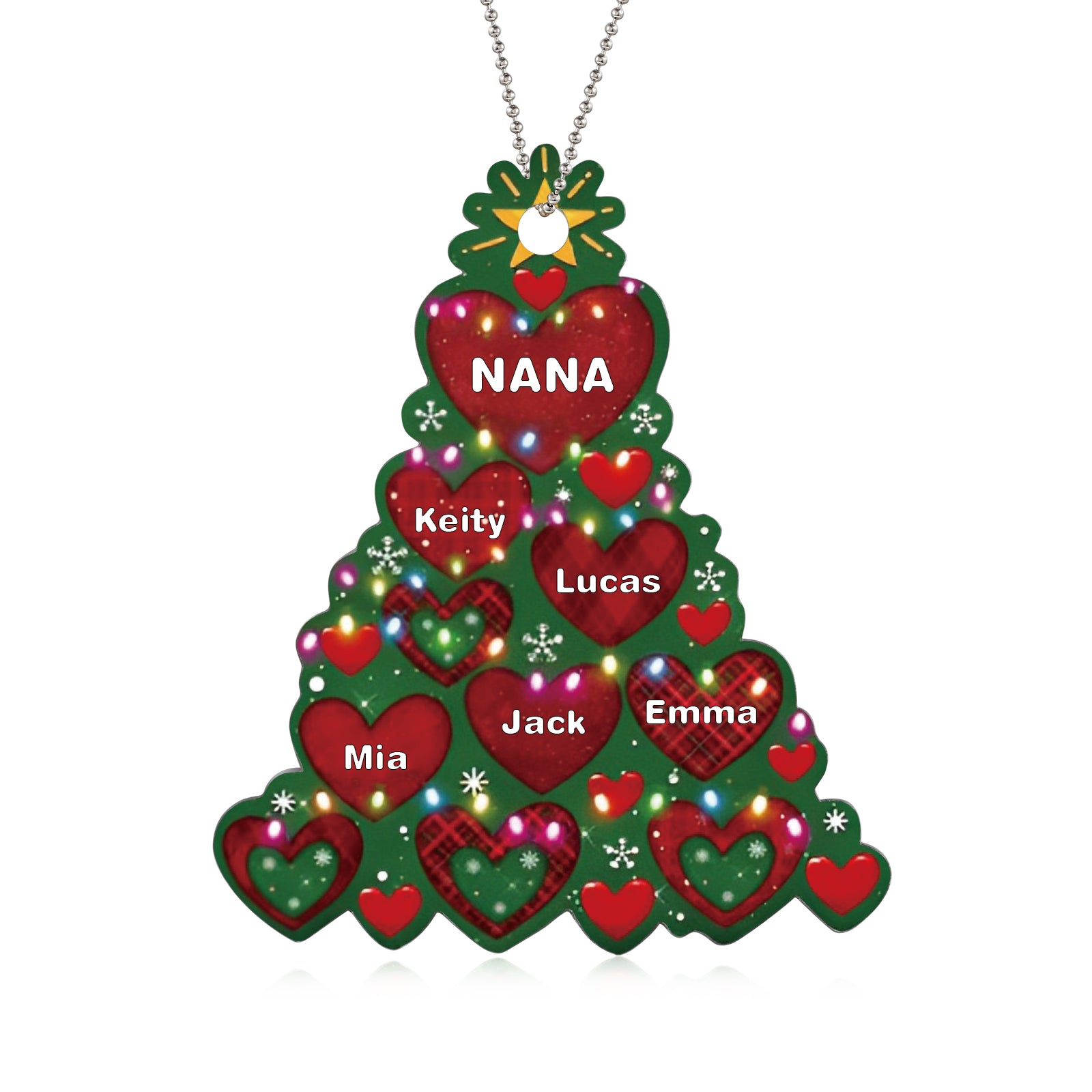 Personalised Christmas Name Ornament - handmade