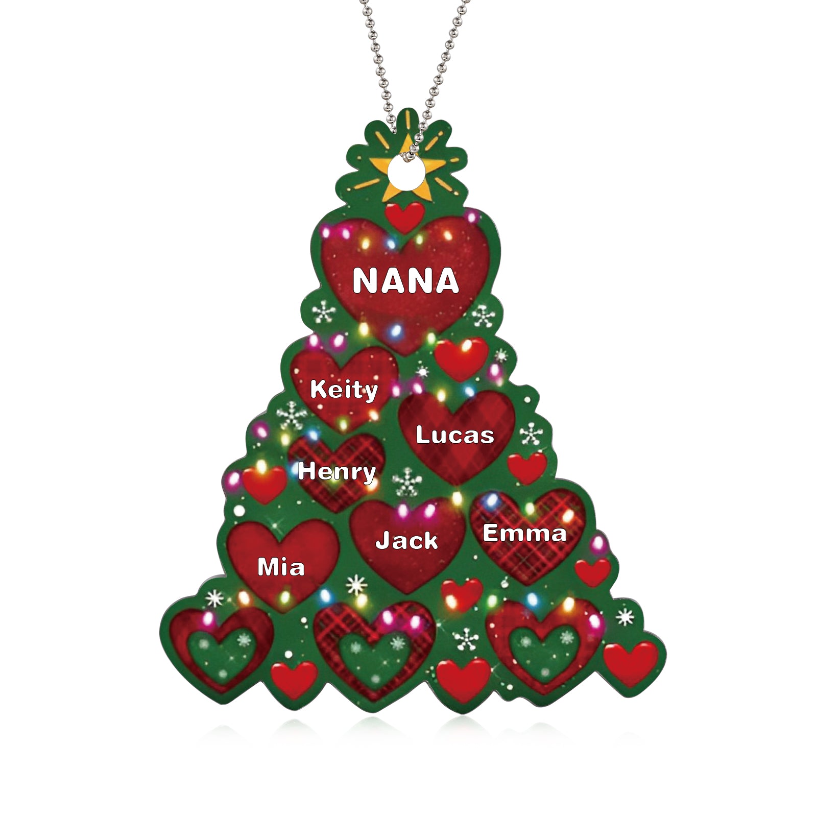 Personalised Christmas Name Ornament - handmade