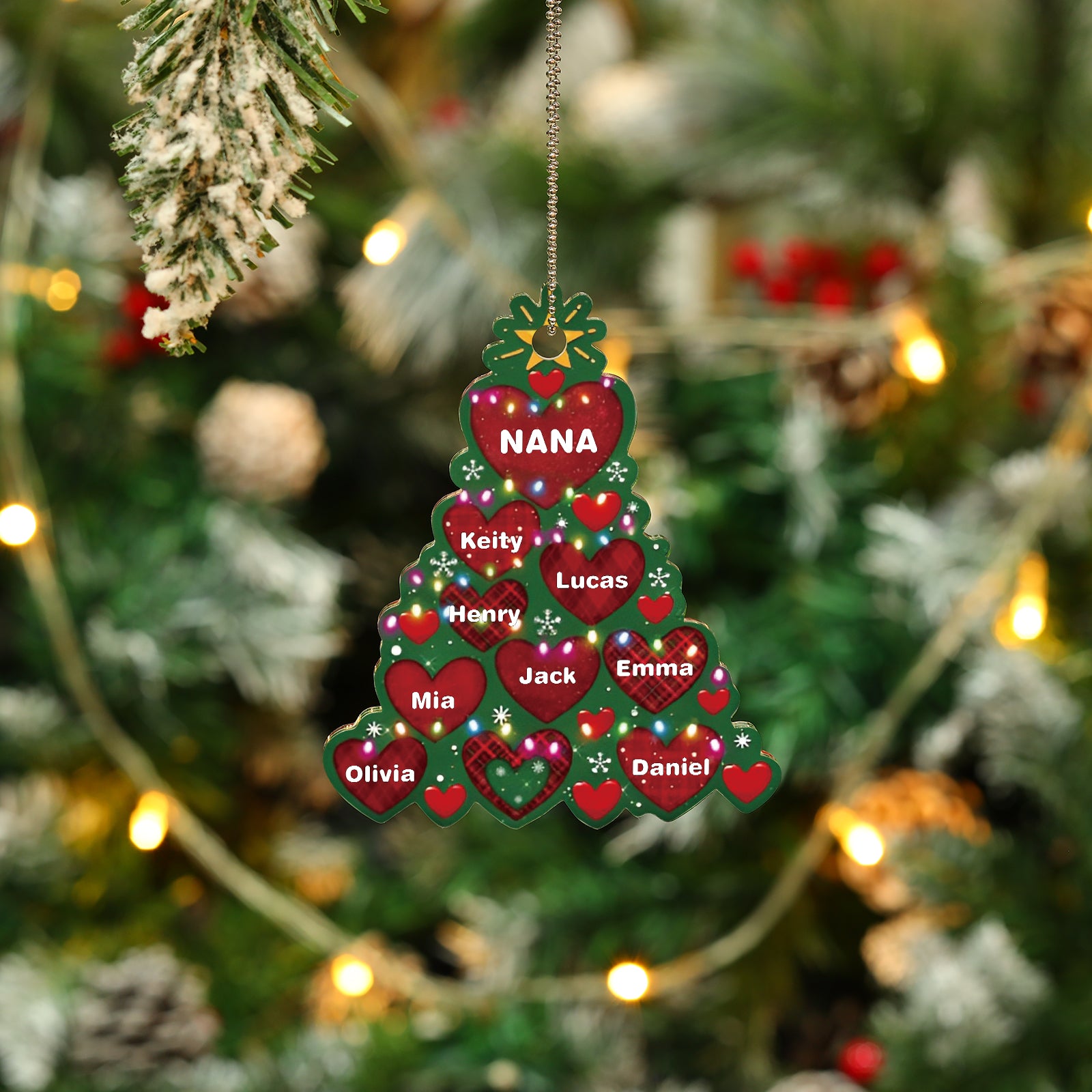 Personalised Christmas Name Ornament - handmade