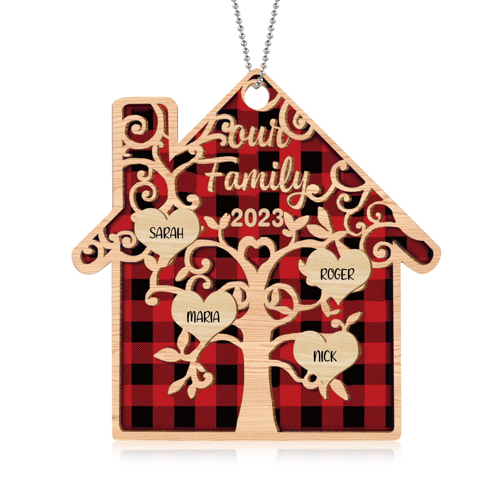 Personalised Christmas Name Ornament - handmade