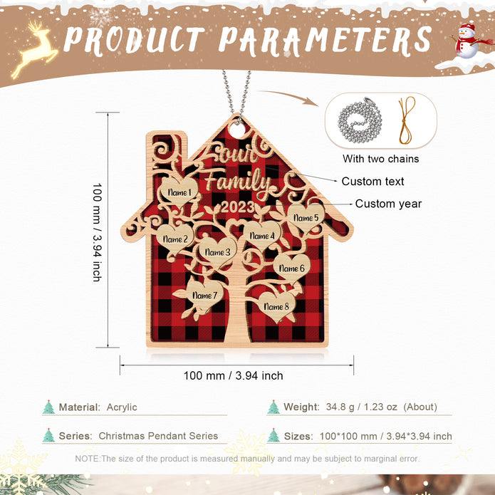 Personalised Christmas Name Ornament - handmade