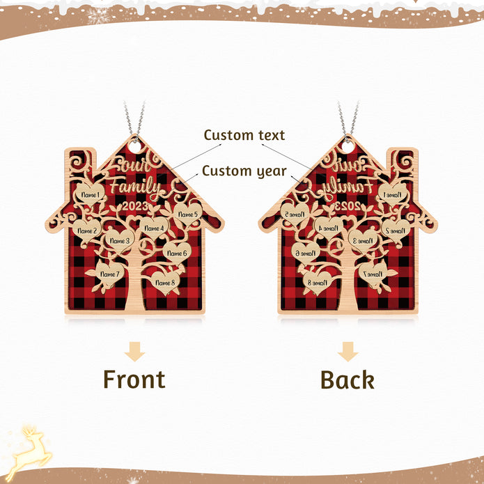 Personalised Christmas Name Ornament - handmade