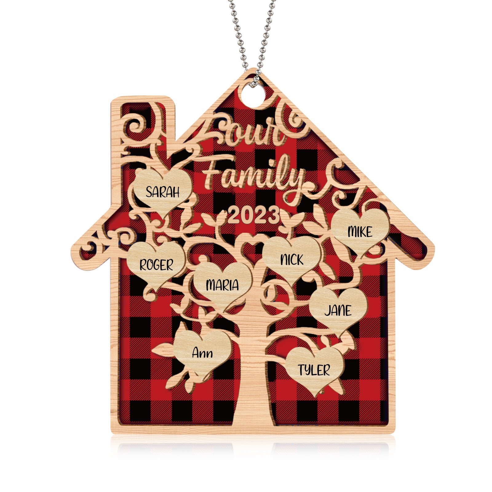 Personalised Christmas Name Ornament - handmade