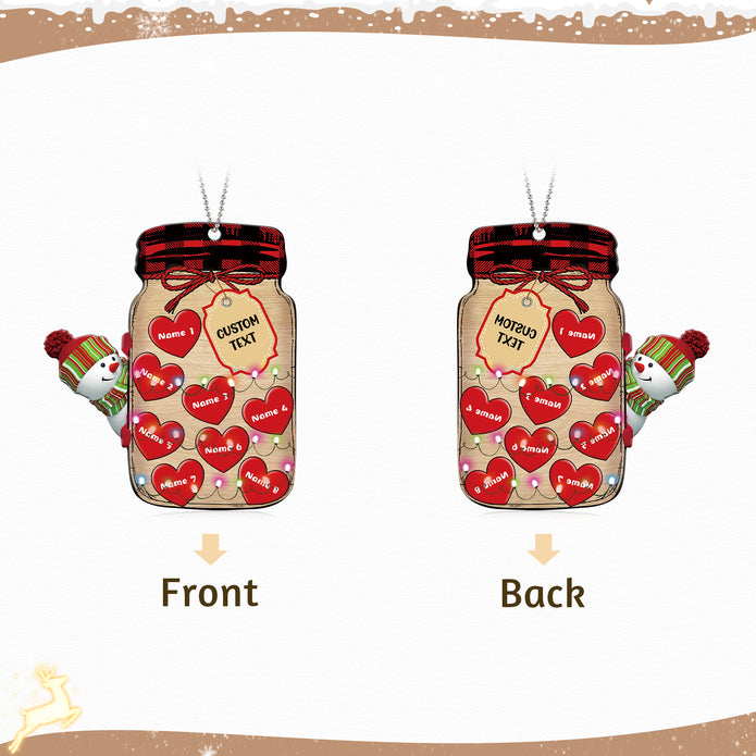 Personalised Christmas Name Ornament - handmade