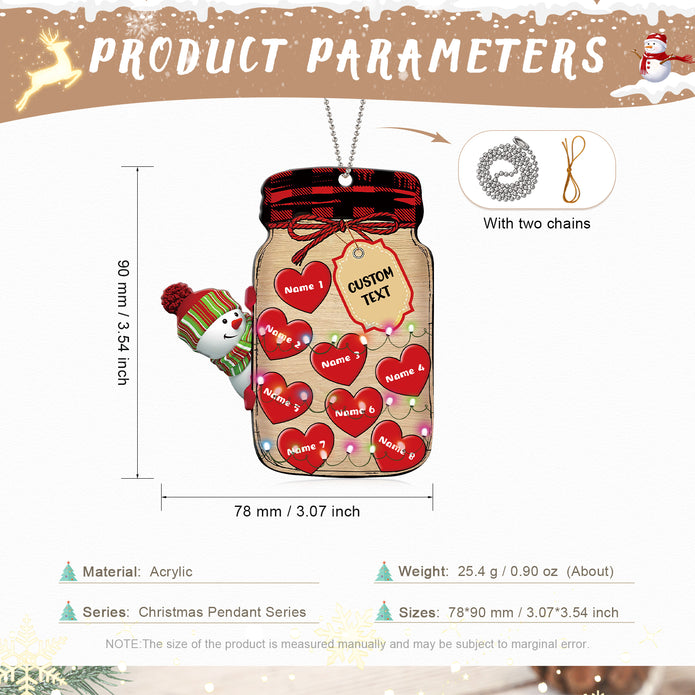 Personalised Christmas Name Ornament - handmade