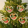 Personalised Heart Car Christmas Ornament - handmade