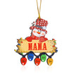 Personalised Snowman Christmas Ornament - handmade