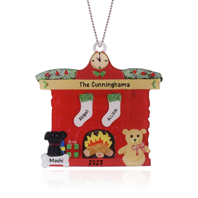 Personalised Christmas Name Ornament - handmade