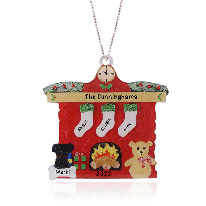 Personalised Christmas Name Ornament - handmade