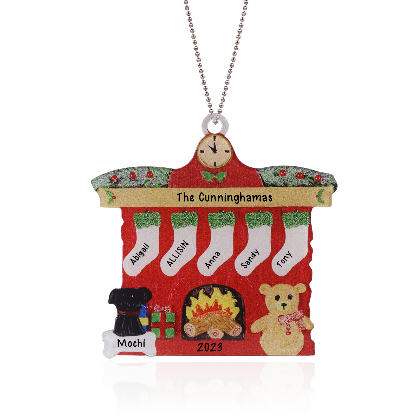 Personalised Christmas Name Ornament - handmade