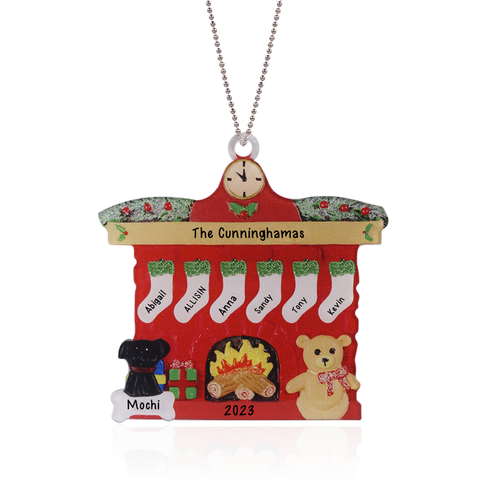 Personalised Christmas Name Ornament - handmade