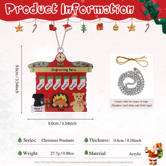 Personalised Christmas Name Ornament - handmade