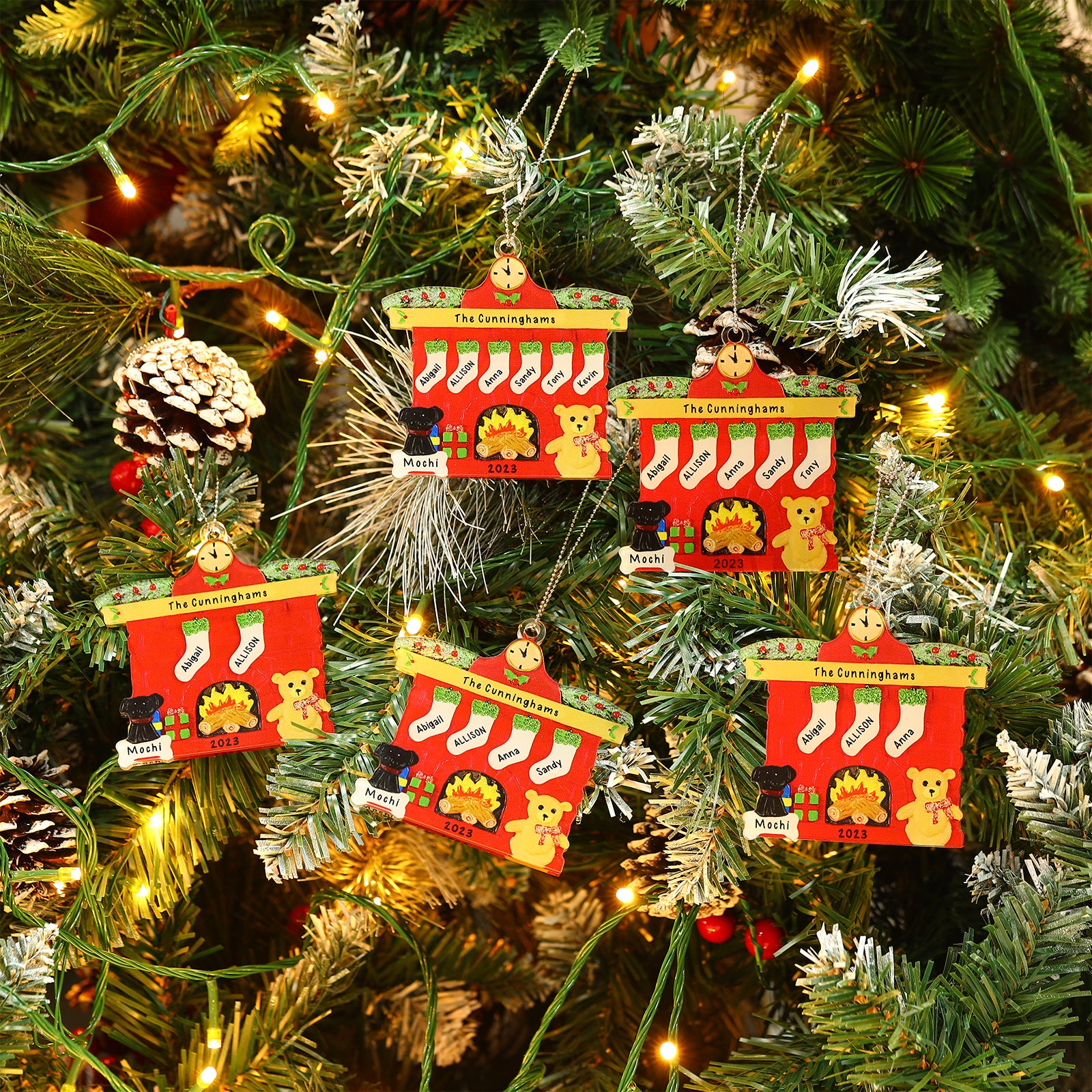 Personalised Christmas Name Ornament - handmade