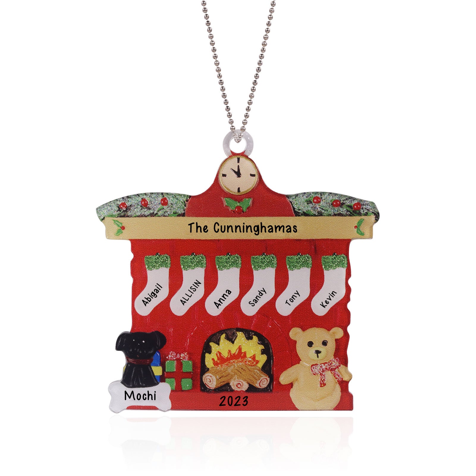 Personalised Christmas Name Ornament - handmade