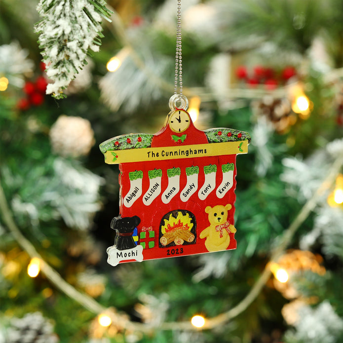 Personalised Christmas Name Ornament - handmade