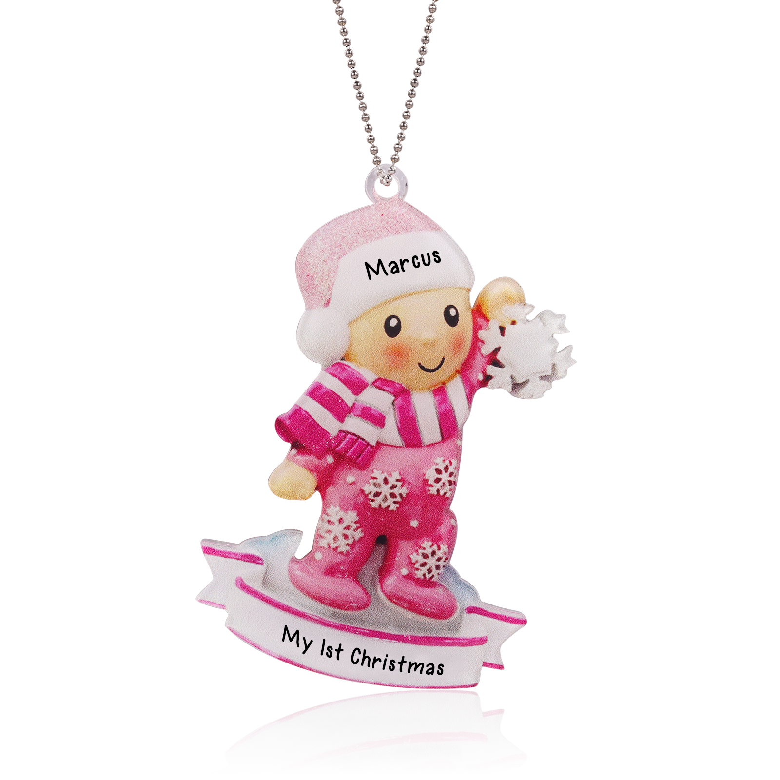 Personalised Christmas Name Ornament - handmade