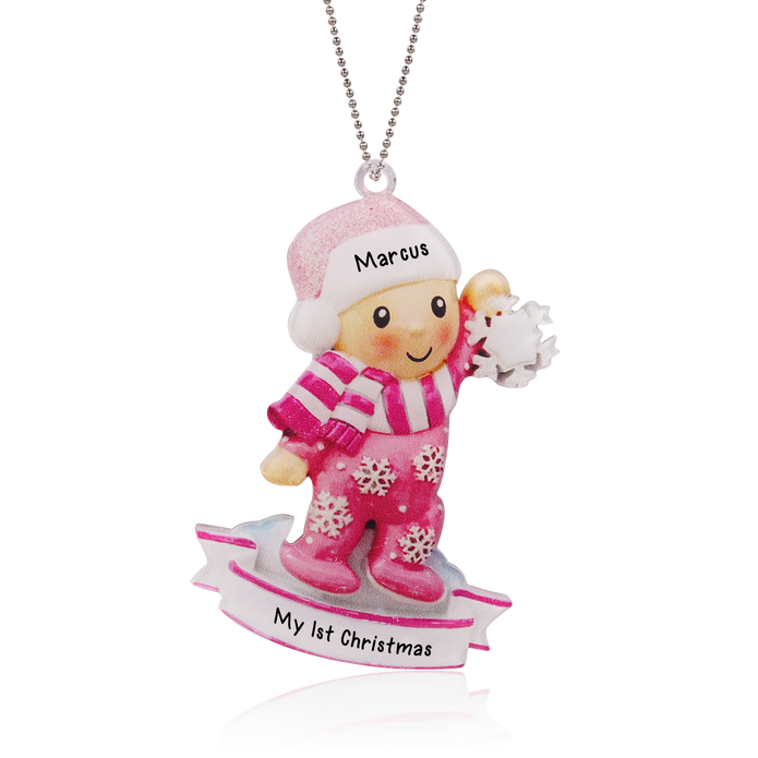 Personalised Christmas Name Ornament - handmade