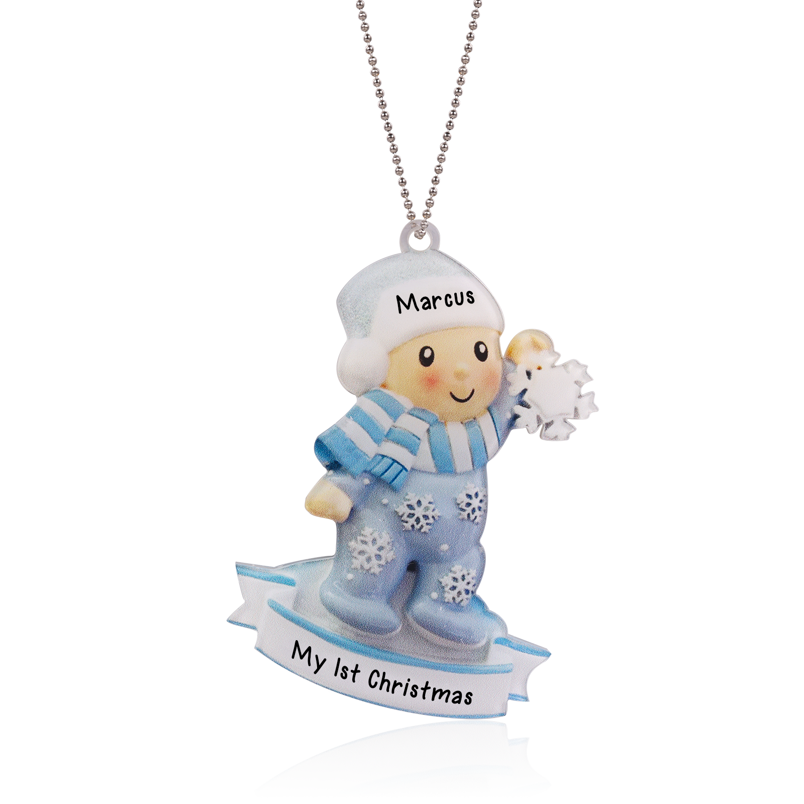 Personalised Christmas Name Ornament - handmade