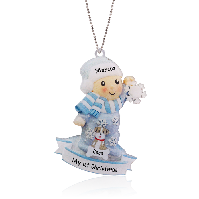 Personalised Christmas Name Ornament - handmade