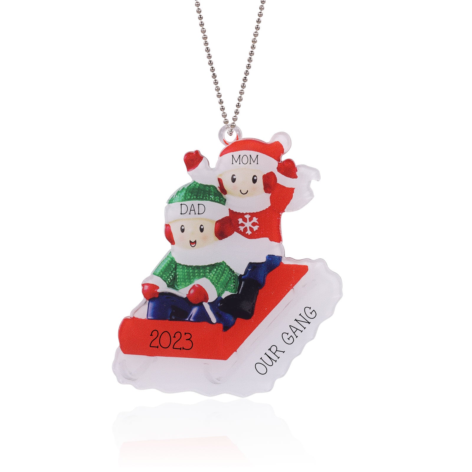 Personalised Christmas Name Ornament - handmade