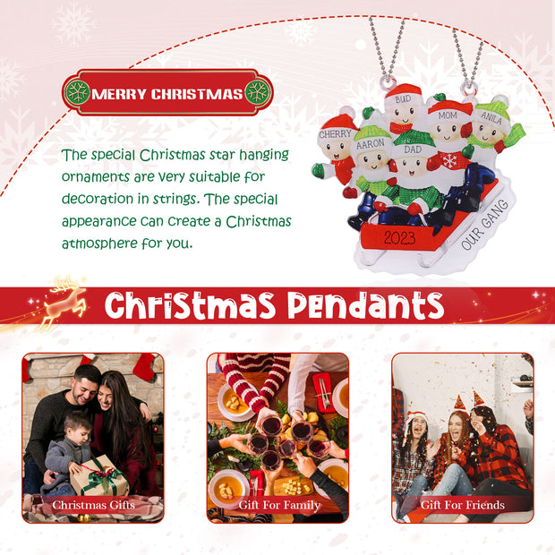 Personalised Christmas Name Ornament - handmade