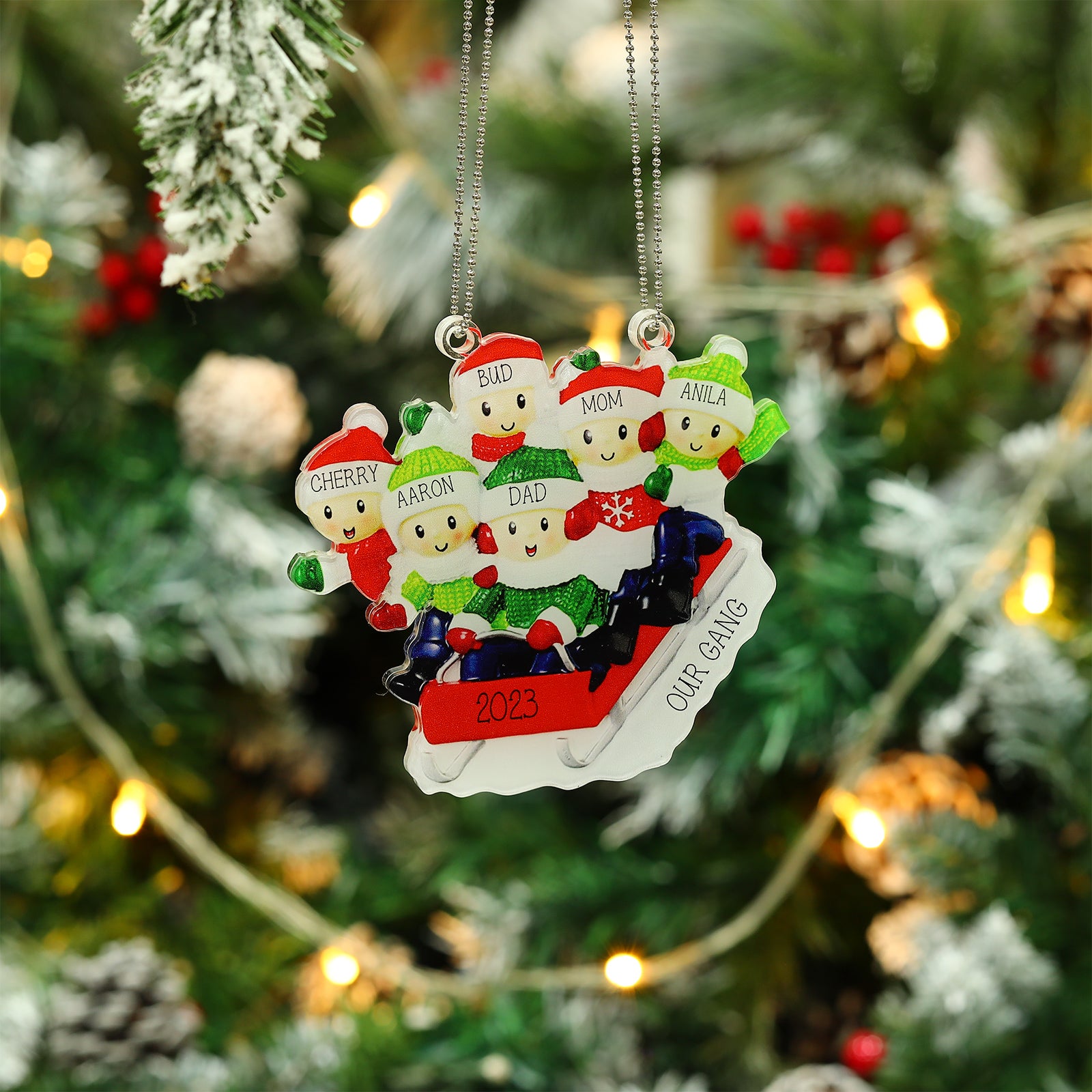 Personalised Christmas Name Ornament - handmade