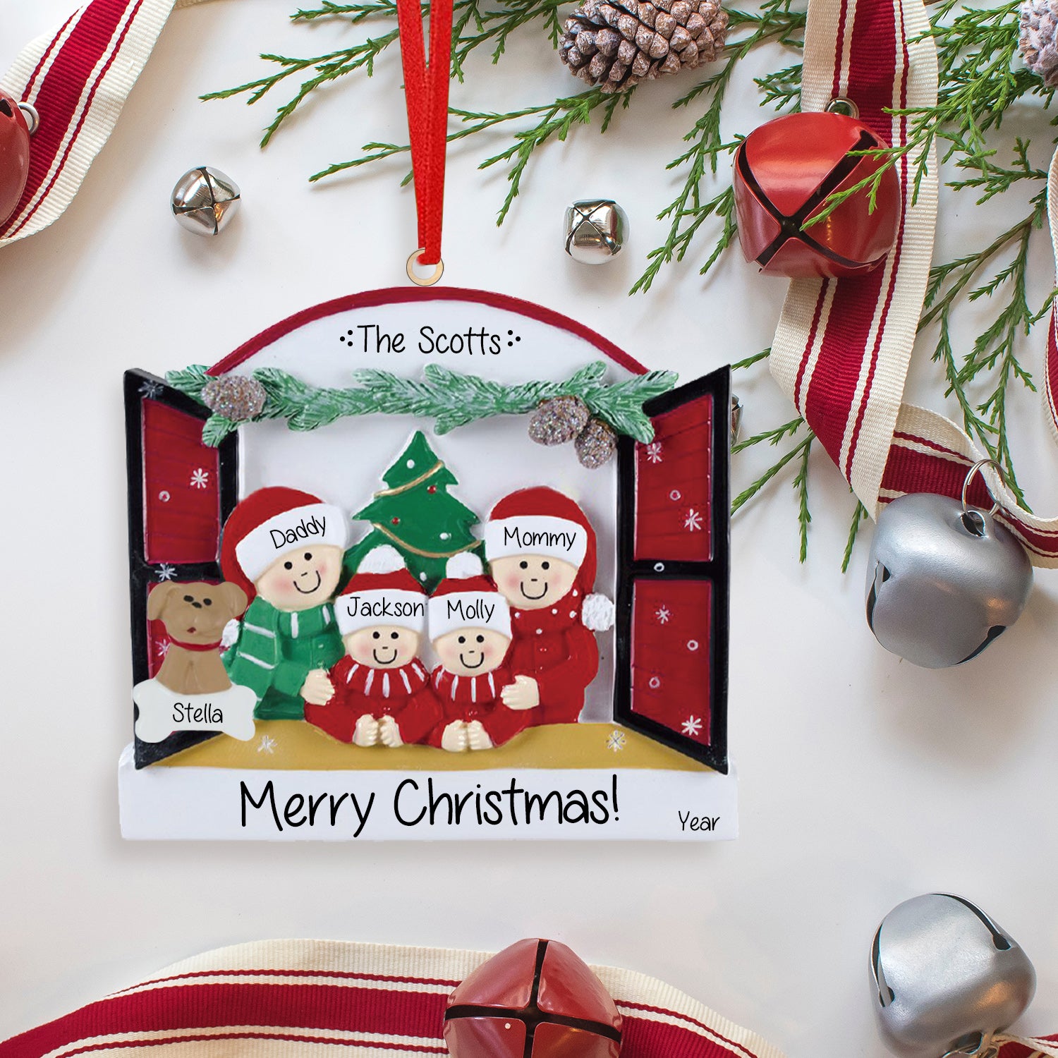 Personalised Christmas Name Ornament - handmade