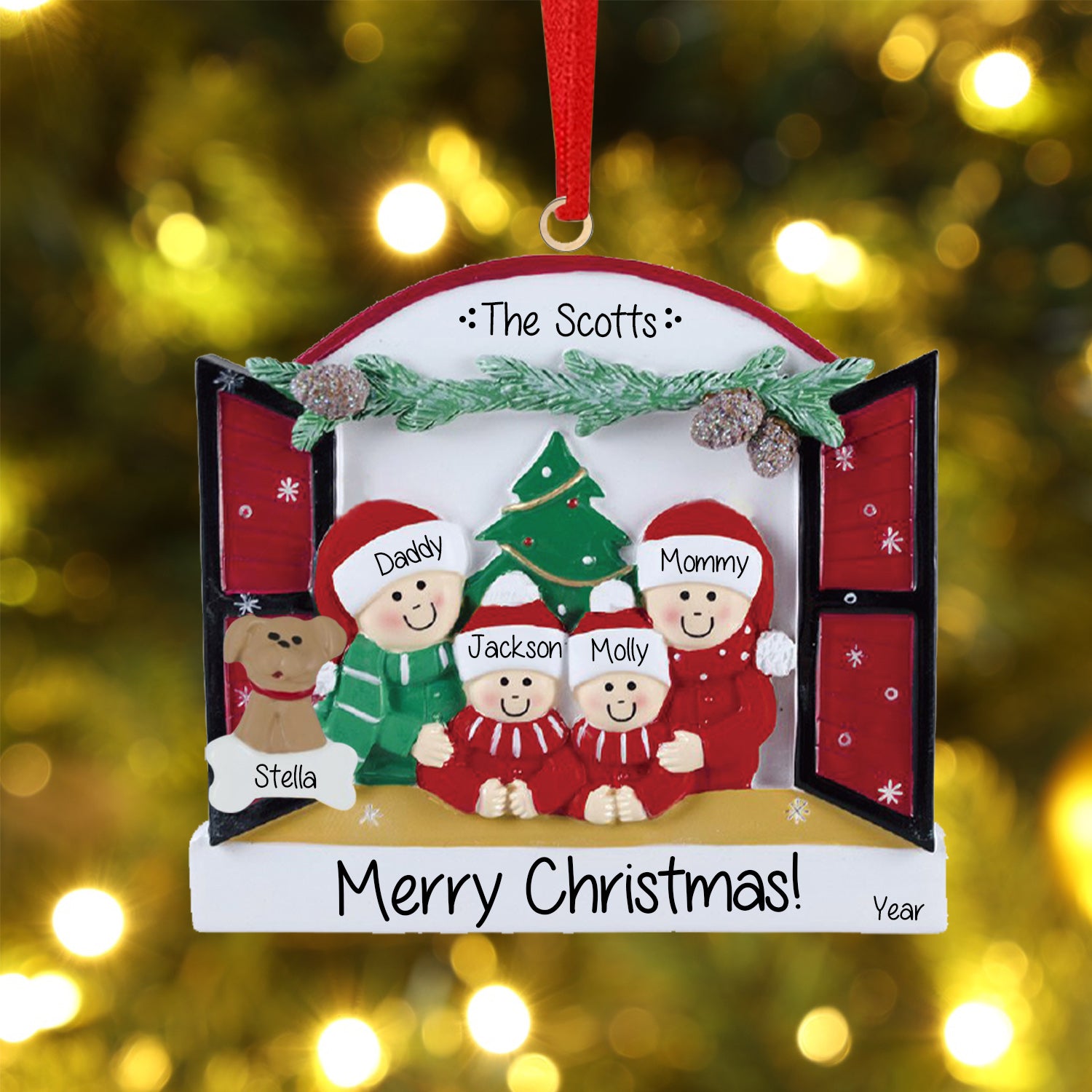 Personalised Christmas Name Ornament - handmade