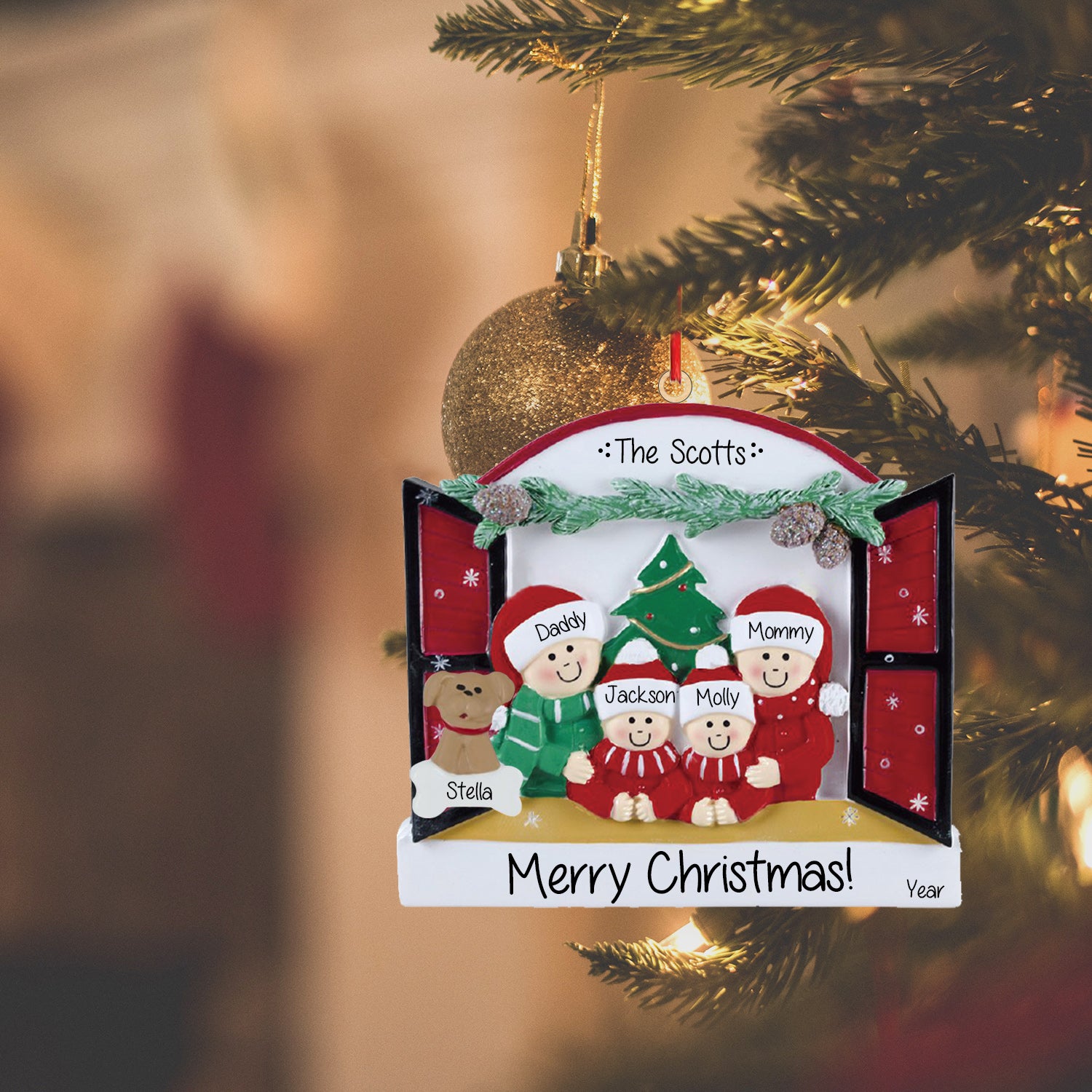 Personalised Christmas Name Ornament - handmade