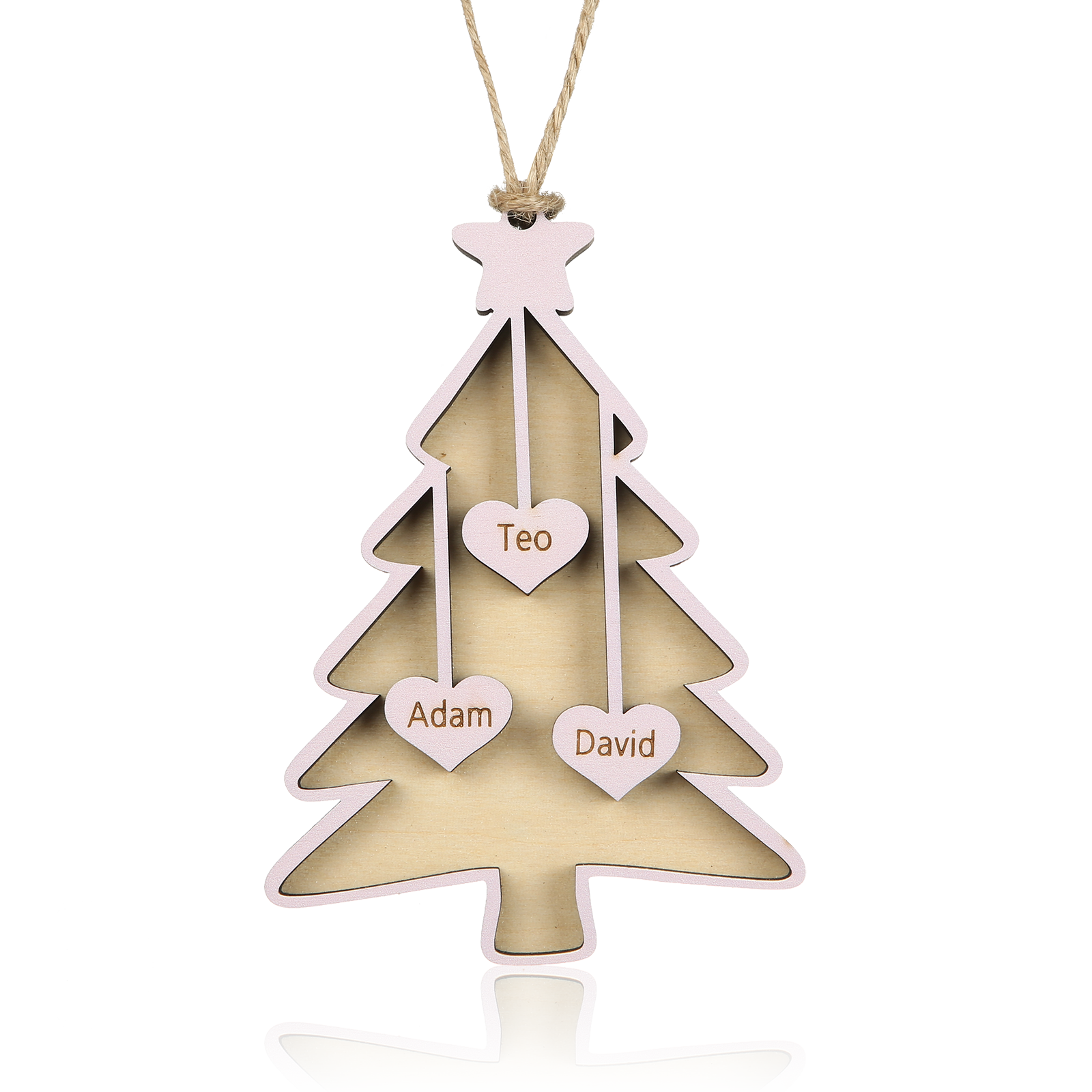 Personalised Christmas Name Ornament - handmade