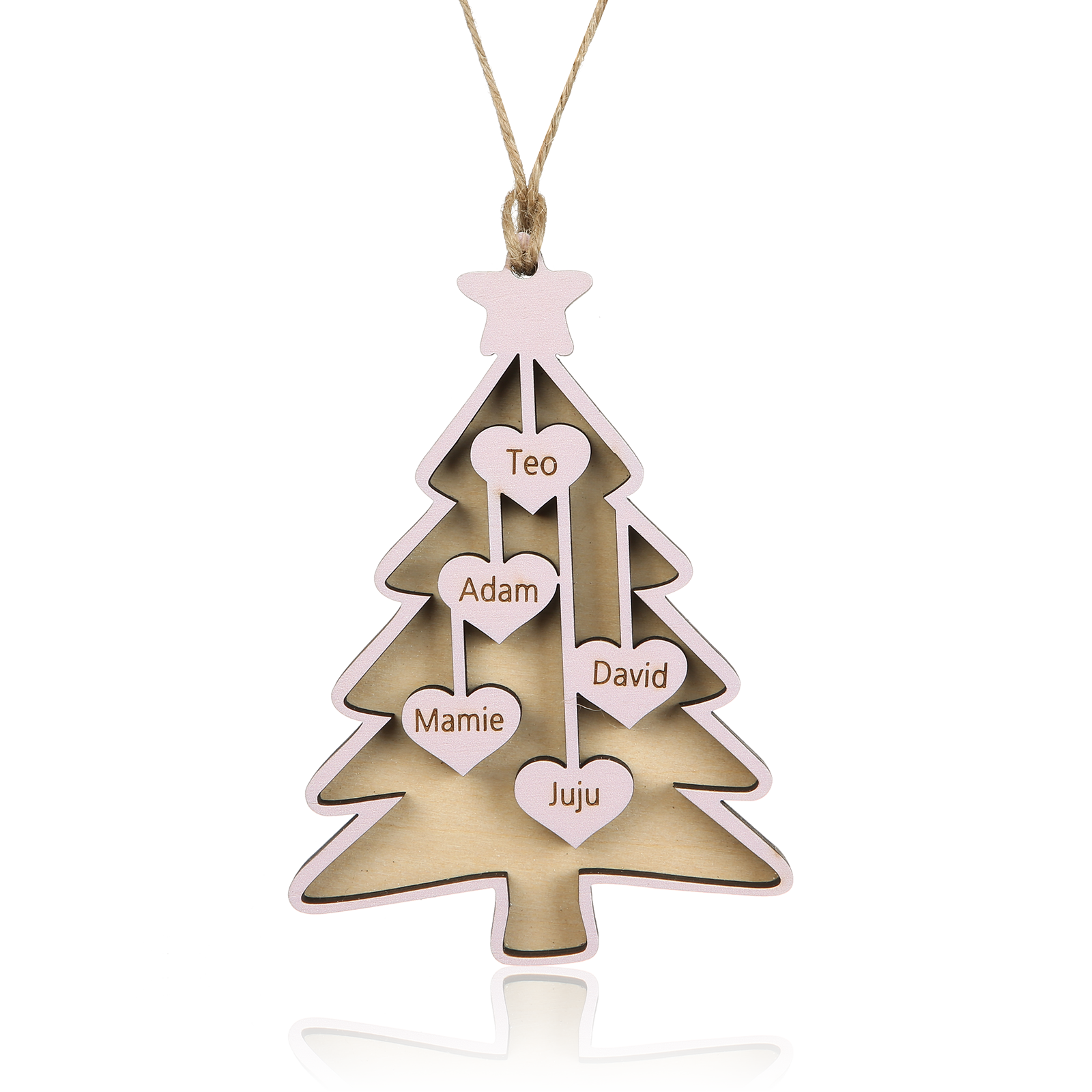 Personalised Christmas Name Ornament - handmade