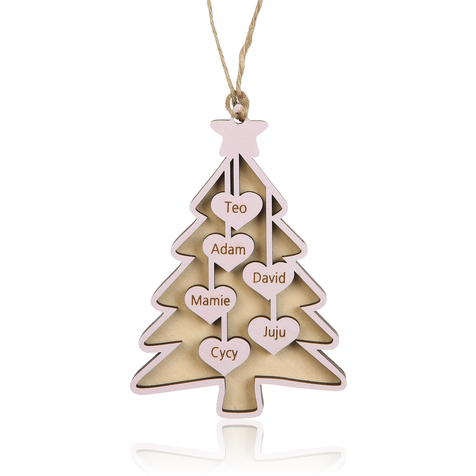 Personalised Christmas Name Ornament - handmade