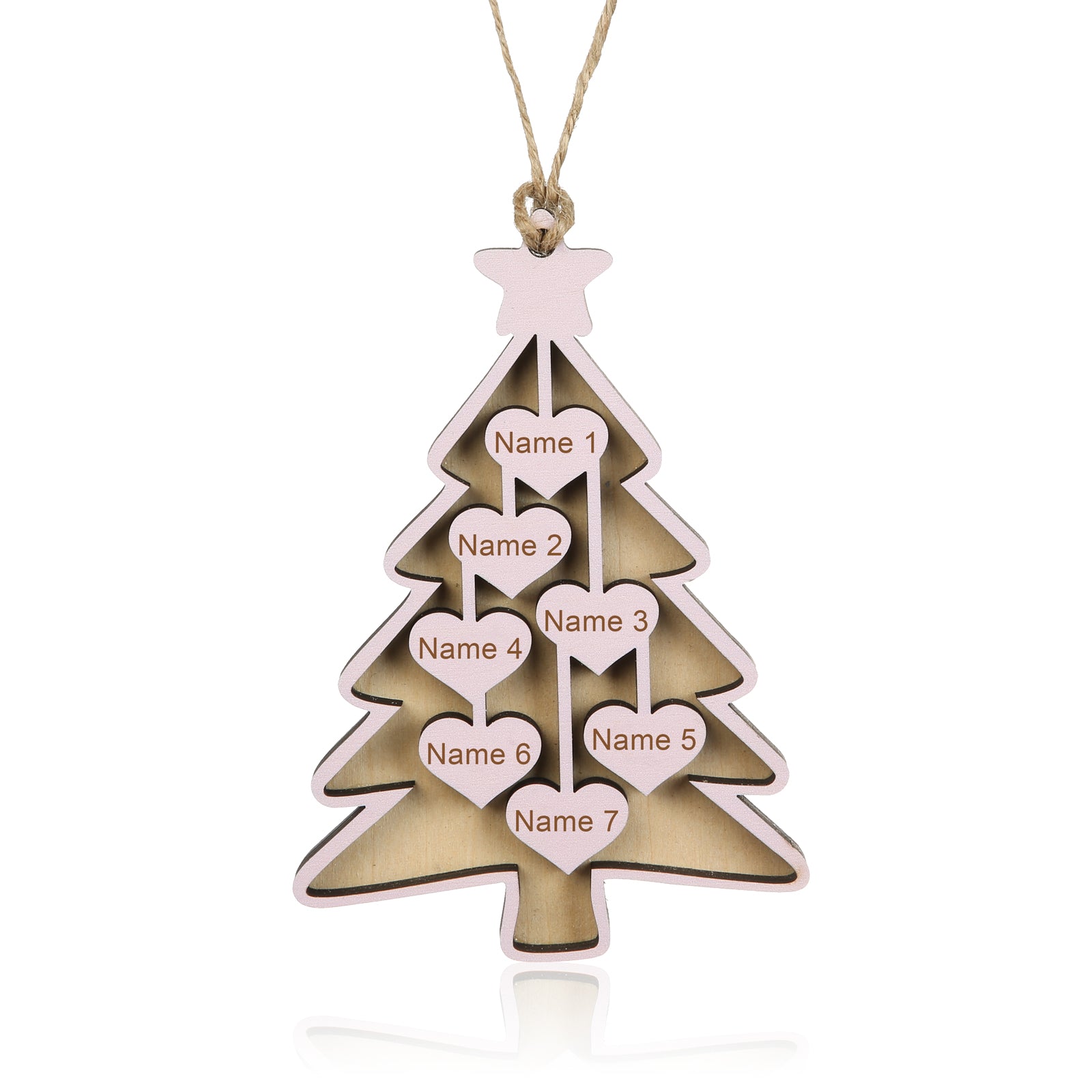 Personalised Christmas Name Ornament - handmade