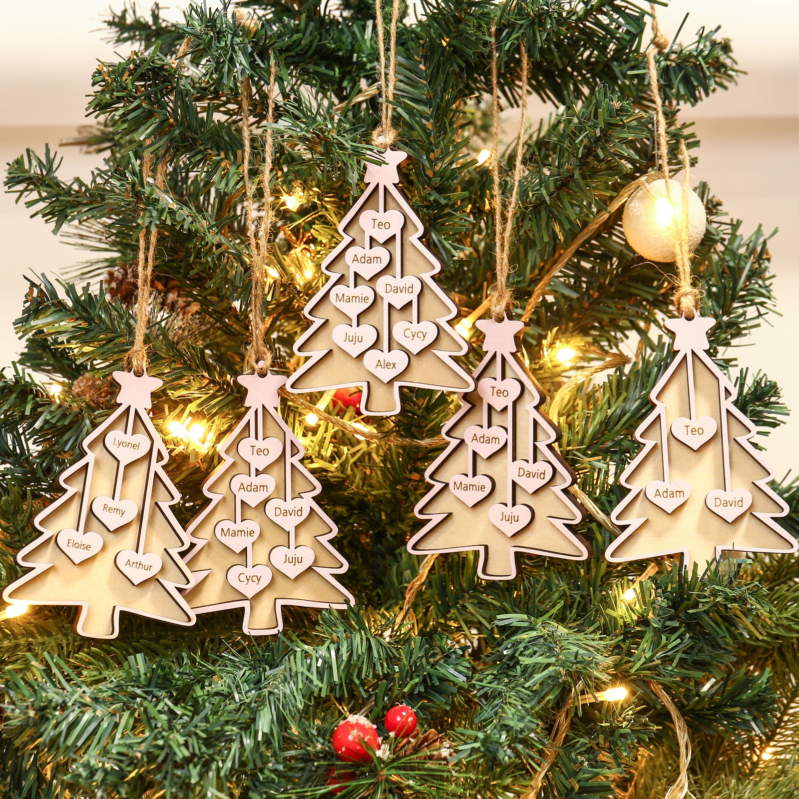 Personalised Christmas Name Ornament - handmade