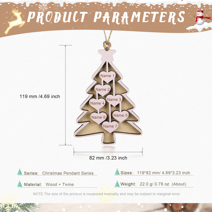 Personalised Christmas Name Ornament - handmade